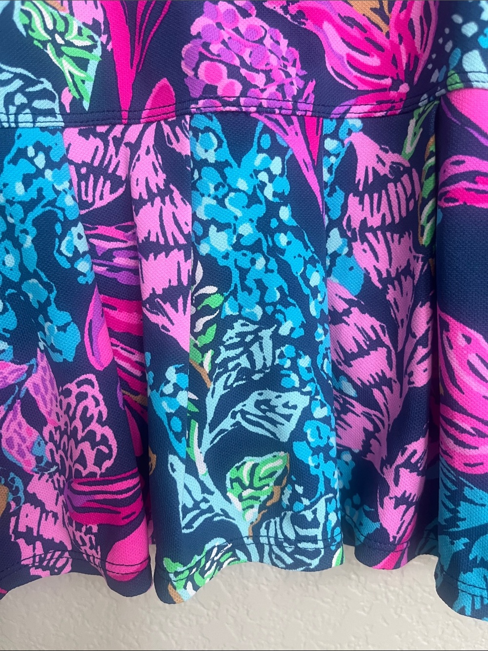 Lilly Pulitzer Luxletic Skirt Skort Aegean Navy Calypso Coast Bessie Size S - Picture 4 of 9
